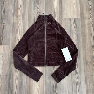 NWT Lululemon 6 Women’s Velvet Corduroy Scuba Track Jacket